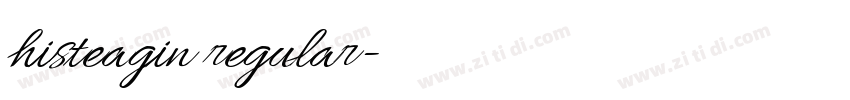histeagin regular字体转换